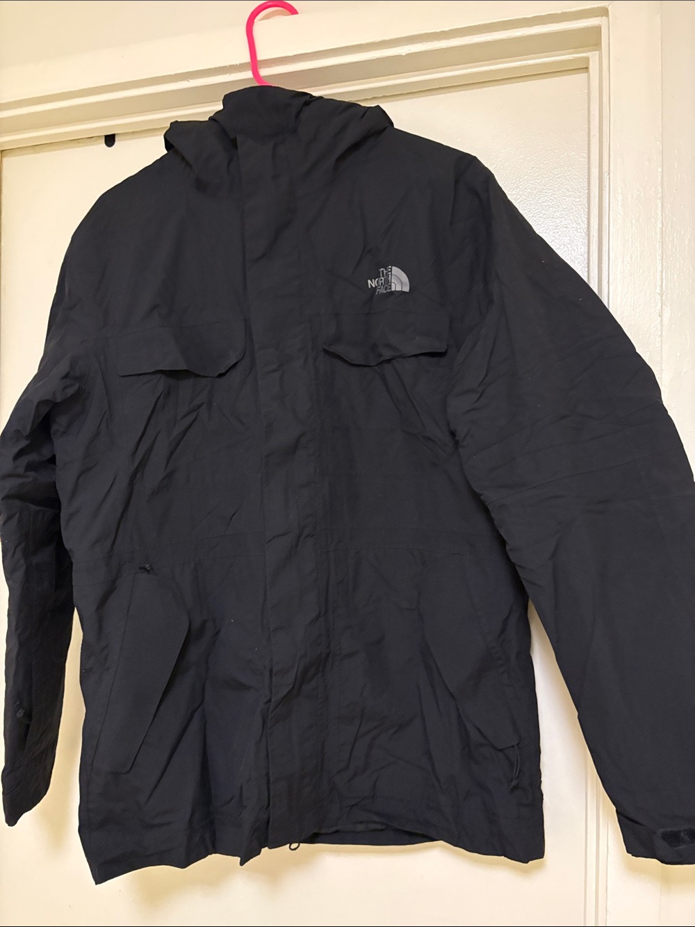 The North Face Black Hooded Raincoat